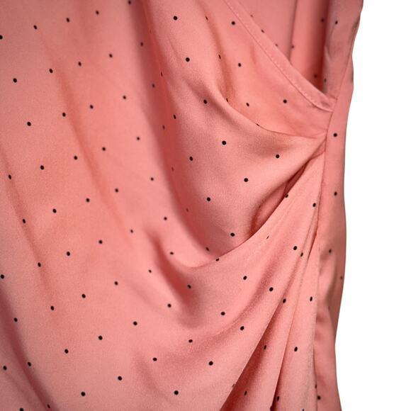 Women's BCB Generation Pink w/ Black Polka Dot Dress - Size 0 ( XXS / XS ) - Picture 3 of 13